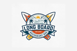 design an essential food truck logo for bar restaurant