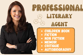 find professional literary agents for children book fiction  non fiction script