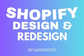customise shopify store design and redesign shopify website