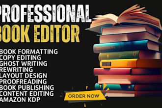 proofread, edit, format memoir nonfiction, fiction novel developmental editor