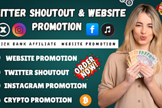 do twitter promotion  website shoutout share link to USA UK 200m ig fb audience