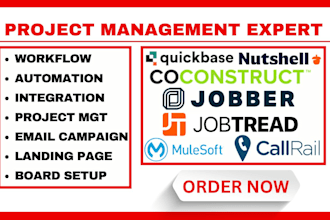 do quickbase mulesoft jobtread jobber callrail nutshell coconstruct integration