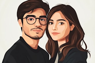 make a romantic family couple portrait