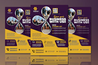 design amazing flyer, menu and brochure for you