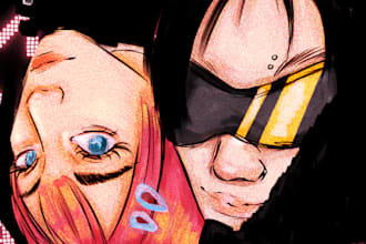 do a portrait of you in manga y2k