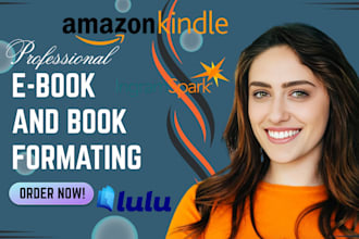 book formatting for amazon kdp paperback, kindle typesetting and layout design
