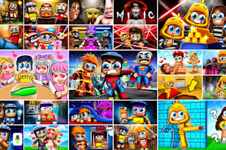 create a professional roblox thumbnail for you