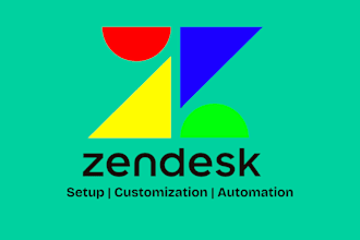 setup zendesk customer support automation system, helpdesk ticket system