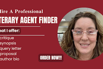 find active literary agent, write query letter, synopsis, book proposal