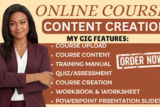 be your elearning course content creator for online course content website