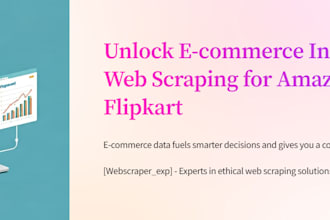 scrape e commerce and  product data for research and analysis