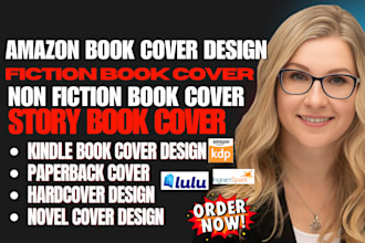 design professional book or ebook cover for non fiction and fiction book for KDP