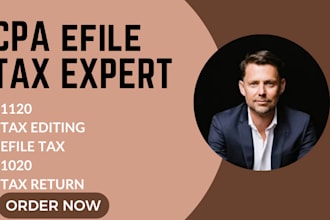 prepare an efile US tax return for business individual 1020, 1120, 5472, 1040