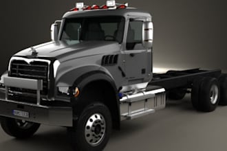 create 3d truck vehicle  model 3d car model truck in zbrush for 3d printing