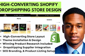 design shopify edit dropshipping pet accessories branded jersey shopify store
