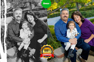 restore old photos, colorize old photos and photo restoration