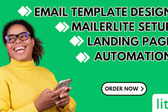 do email marketing mailerlite automation landing page setup email campaign