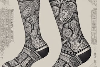 create beautiful socks design
