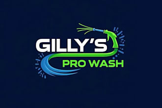 create a modern abstract wash logo design for your business