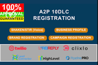 a2p 10dlc verification for twilio, gohighlevel campaign, go high level website