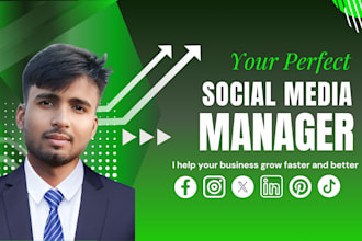 be social media manager content creator for instagram pinterest organic growth