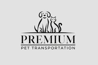 do creative modern minimalist unique business transportation logo design