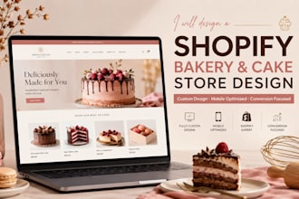 design shopify bakery or cake store