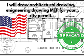 draw stamp architectural drawing engineering drawing floor plan for city