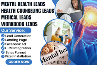 generate mental health leads health counseling leads medical workbook leads