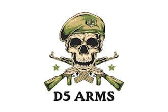 design unique gun builder logo within 24 hours
