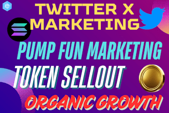 do twitter marketing, pump fun promotion to attract 50m memecoin token investors