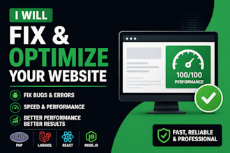 fix website bugs and optimize speed and performance