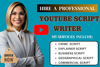 write captivating video scripts for youtube videos and explainer script