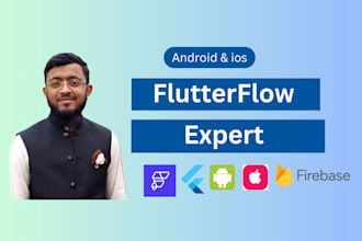 develop flutter, flutterflow app using firebase, supabase