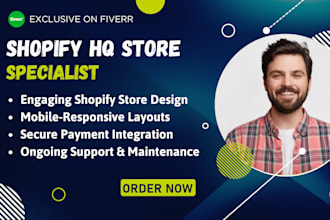 build mobile responsive, user friendly, premium, engaging shopify store