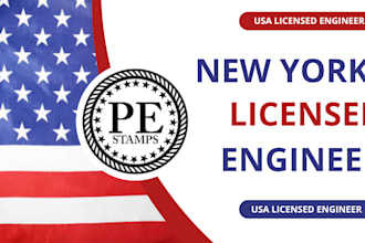 pe stamp for foundation plan, site plan, drainage and garage plan in new york