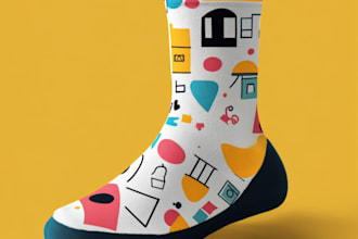 do  sublimation all type of unique socks design patterns