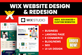 wix website redesign wix website, design wix website with wix studio