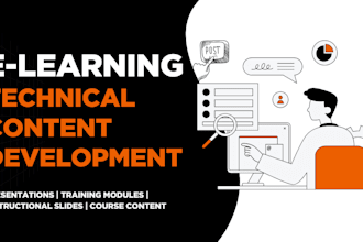do tech content development and presentation design for you