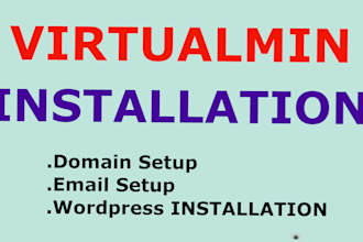install and configure virtualmin, webmin and email on your vps
