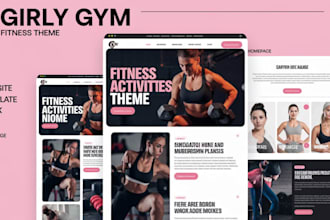 create a yoga, fitness or gym website