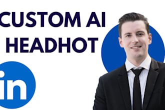 professional custom ai  portait headshot for linkedin