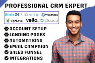bitrix24 veita nimble automation wealthbox crm close io gohighlevel integration