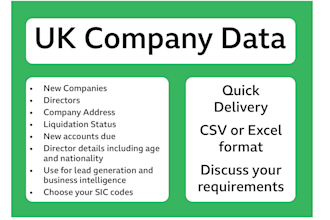 provide details of UK companies for lead generation and information
