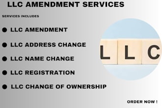do llc name change, llc change of address, llc change of ownership llc amendment