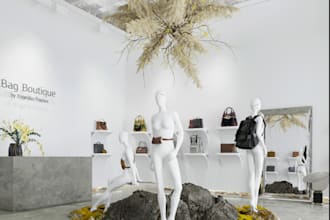 design modern feminine beauty salon,boutique,spa,jewelry shop,showroom in render