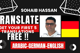 manually translate english to german, german to english