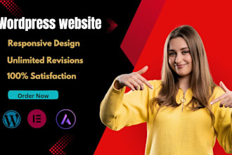 build responsive wordpress website with astra theme, divi, elementor pro