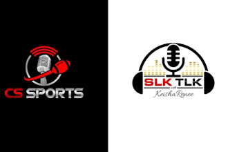 do band, podcast, typography or brand logo