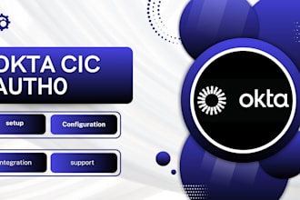 setup, configure, integrate, and develop okta cic auth0 for your customers